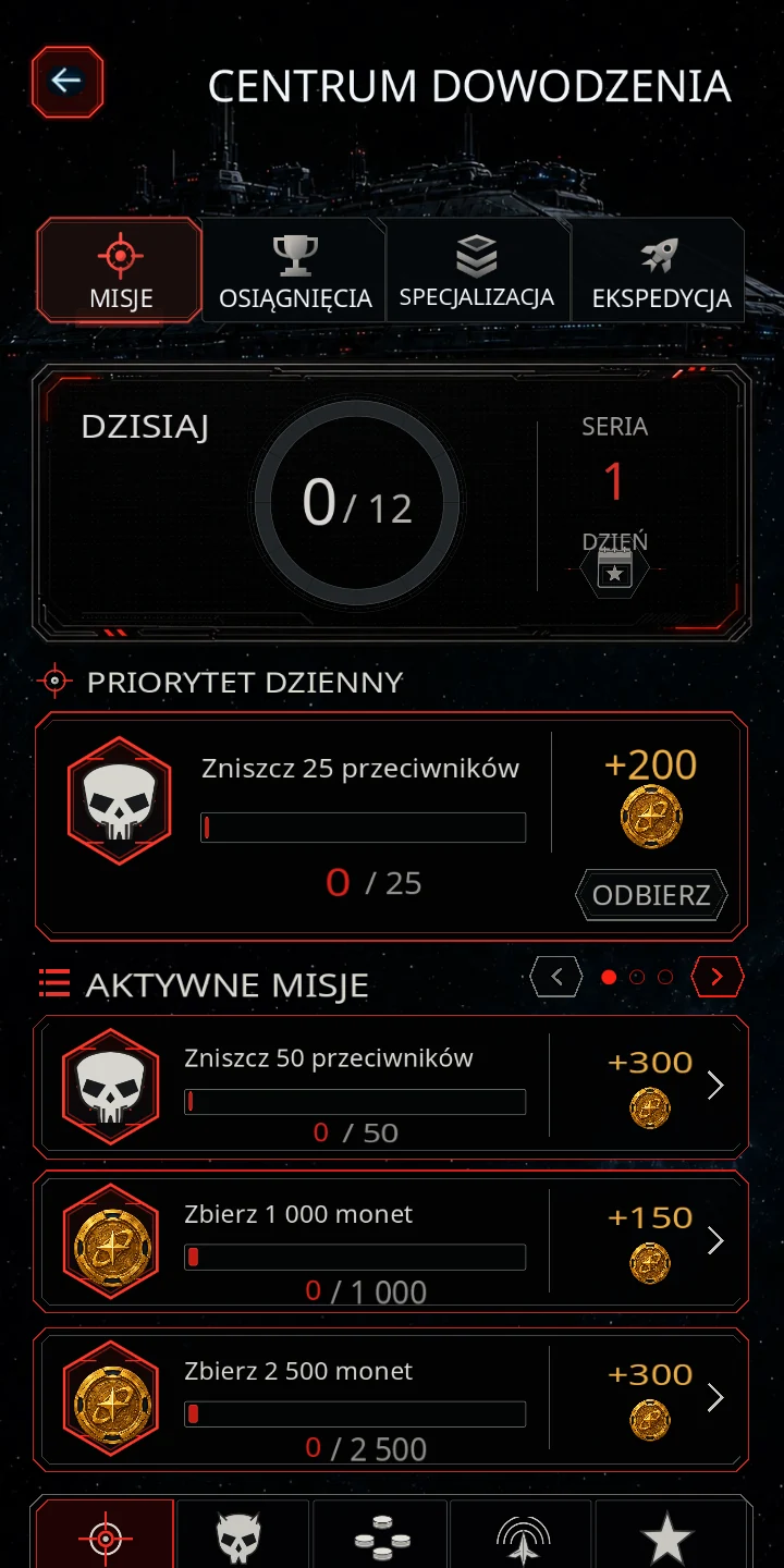Aktualne centrum dowodzenia w Galaxy Reclaimer