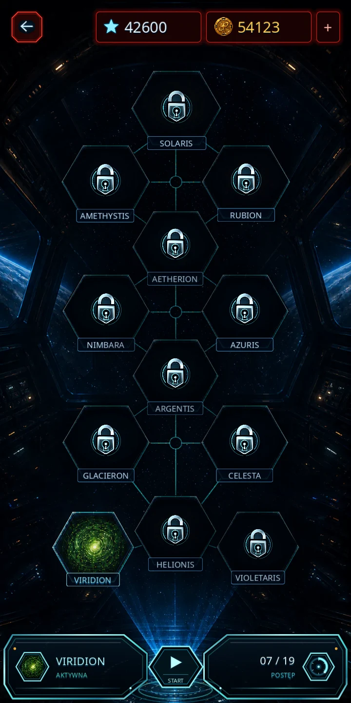 Aktualna mapa kampanii Galaxy Reclaimer